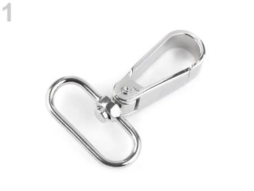Metall Karabiner 32 mm Nickel